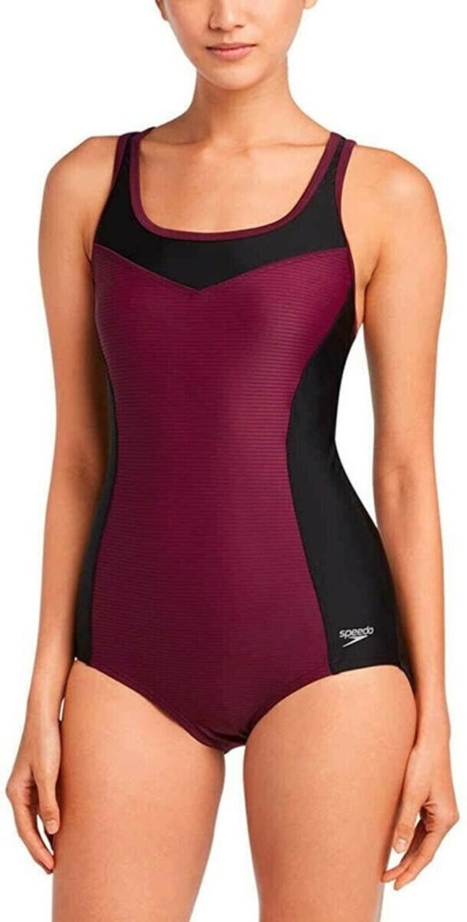 Speedo Racerback One Piece Swimsuit Potent Purple Size L